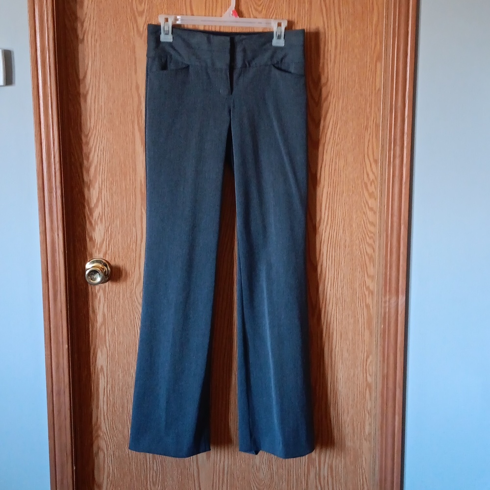 Ladies Express Editor Dark Gray Dress Pants, Waist 29", Inseam 32", Sz. 0